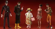 Two Wastrels (right) featured on an NPC ensemble concept.