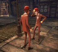 Two Wellies talking to each other.