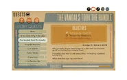 Quest screen final design, by Sarah Hamilton.