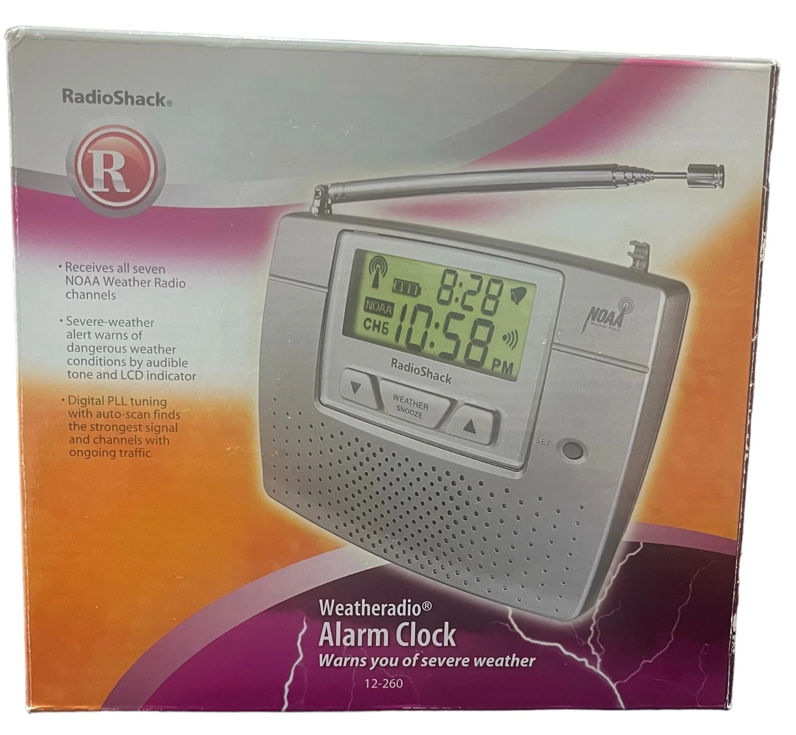 Radio Shack 12-247B 7 canaux numérique NOAA alerte météo testée