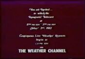 The Weather Channel - Inaugural Telecast promo for May 2, 1982