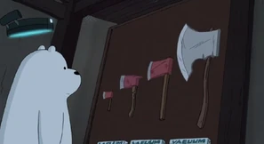Ice Bear with his armory.