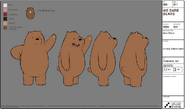 Official Model Sheet for Grizzly Bear.