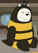 Ice Bear in his beesuit in "Beehive".