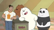 Ice Bear is talking and being cool.