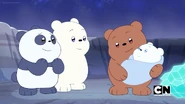 Panda, Grizz, Ice Bear Meet Dippy