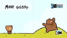 Little Bear memperkenalkan Grizzly ke dunia Good Night Grizzly.