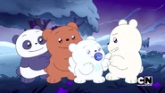 Panda, Grizz, Ice Bear Are Proud Of Dippy