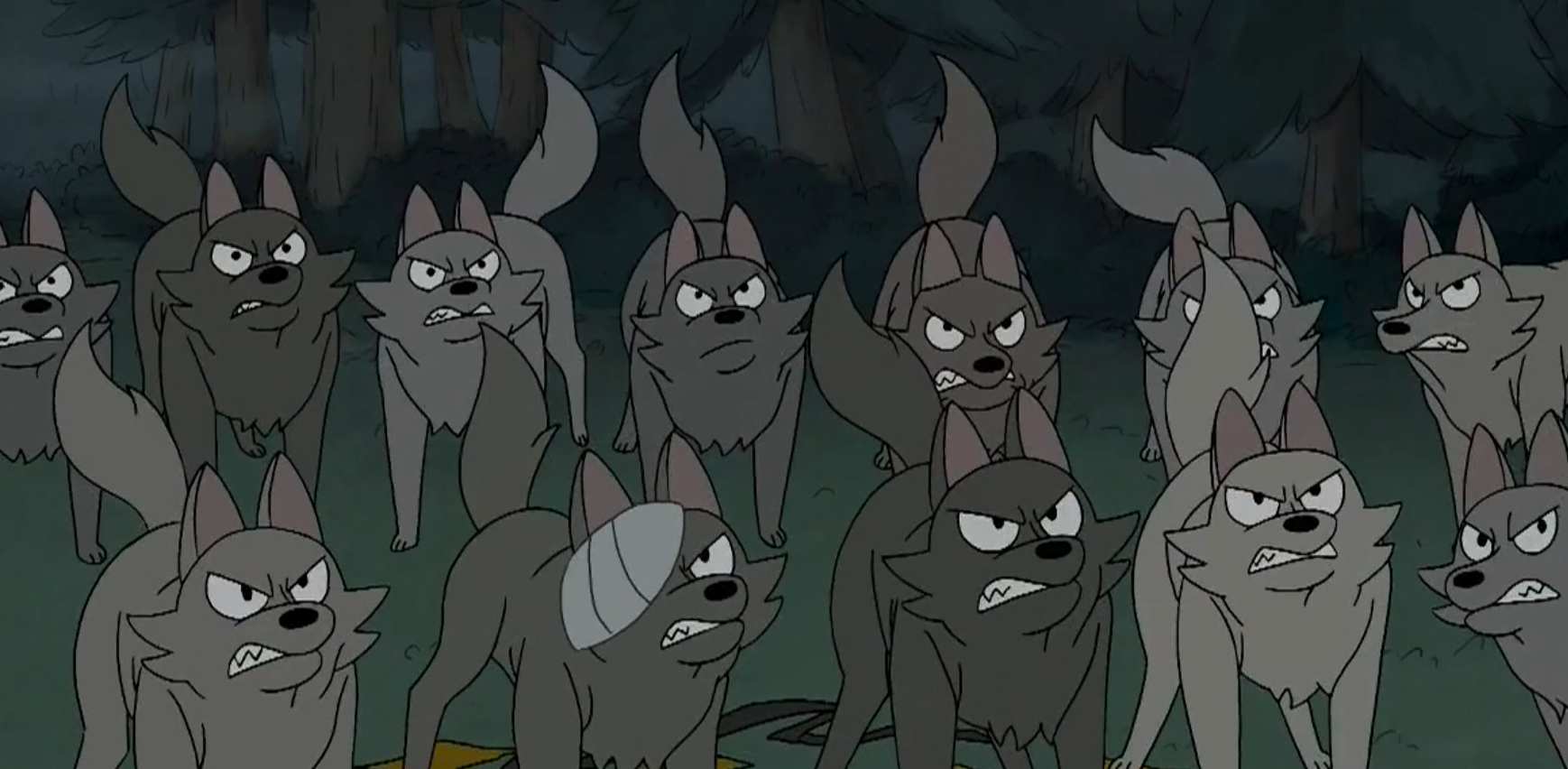 cute anime wolf pack