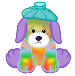 Webkinz tie dyed puppy deals