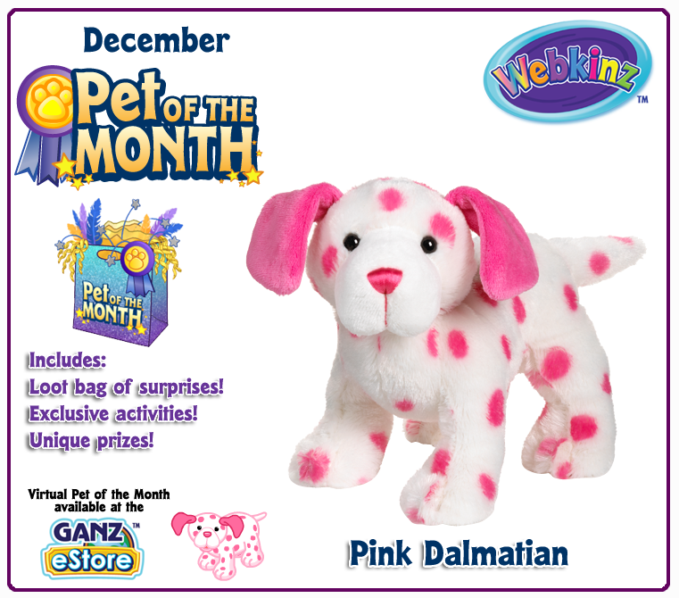 Webkinz Pink Dalmatian Virtual PET Adoption Code Only Messaged Webkinz Rare Pet! 