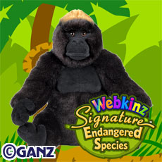 Signature Endangered Western Lowland Gorilla | Webkinz Wiki