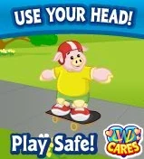 "USE YOUR HEAD! Play Safe!"