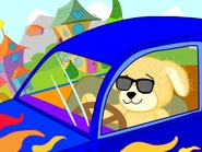 A Golden Retriever in a calendar.