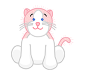 webkinz grey and white cat