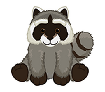 POM POM RACCOON WILDBERRY POM POM RACCOON WILDBERRY