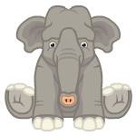 Signature Endangered Asian Elephant 