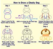 How to Draw a Cheeky Dog.