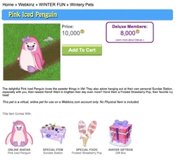 ペンギンアイス(ピンク) Pink Iced Penguin | Webkinz Wiki | Fandom