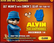 Ad for Simon's outfit