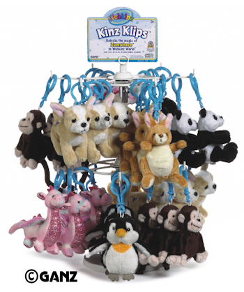 Webkinz Kinz-Klip Black Bear With Online Code To Collect And Love Ganz 