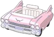 Pink Poodle Cadillac
