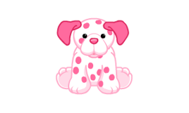 Pink dalmatian