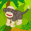 Knit Sock Monkey Portrait