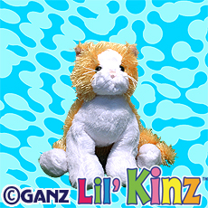 webkinz gold and white cat