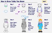 How to Draw Tabby Von Meow