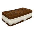 Chocolate ice cream sandwich