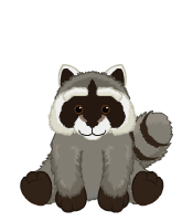 racoon Adorable 3D Printed Articulated Racoon - Maker Llama