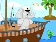 Elephant makes an appearance in a calendar.