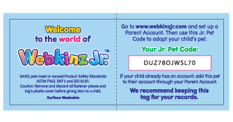 Webkinz jr login sales