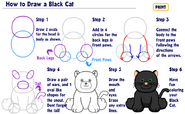 How to Draw a Black Cat.