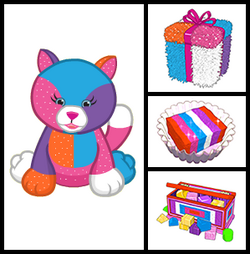 Webkinz colorblock kitty cheap