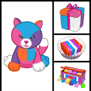 webkinz colorblock kitty