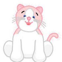 webkinz pink and white cat