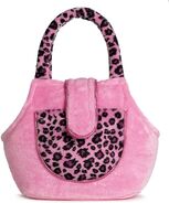 Pink leopard print pet carrier