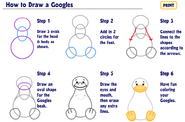 How to Draw a Googles.