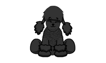 Webkinz black poodle top