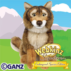 webkinz signature red wolf