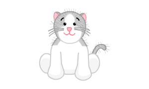 webkinz gold and white cat