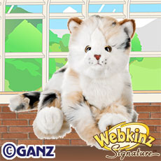 Webkinz Signature Marble Cat 1 NO CODE Ganz Plush Cat READ DESC! 
