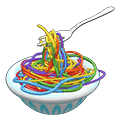 Rainbow Spaghetti Bowl