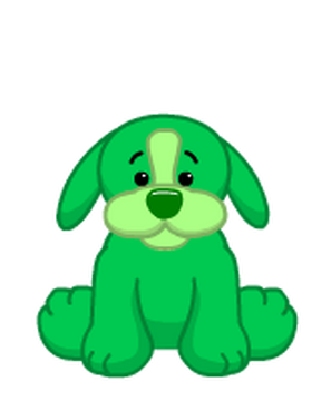 Webkinz green new arrivals earth puppy