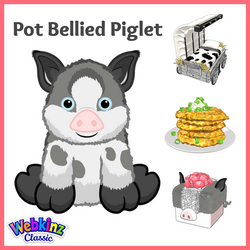 Webkinz pot bellied pig sale