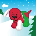Jolly Holiday Puppy Portrait