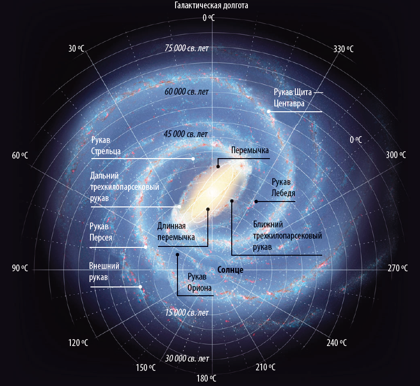 Где находится видна. Строение Галактики Млечный путь. Галактика Млечный путь строение нашей Галактики. Солнечная система в галактике Млечный путь схема. Строение Галактики Млечный путь рукава.