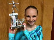Shayana at a competition she won
